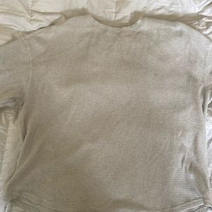 TWO Black & Cream Roots Waffle Knit long sleeve